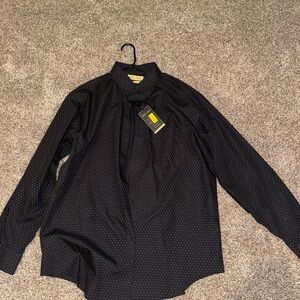 Men’s Black Polka Dot Dress Shirt